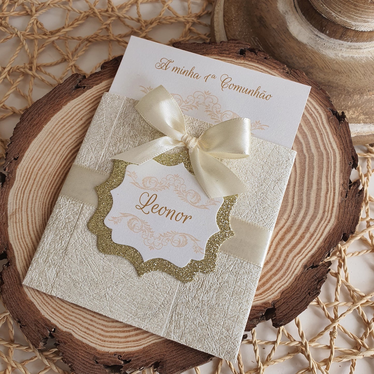 Special communion bag with rosary