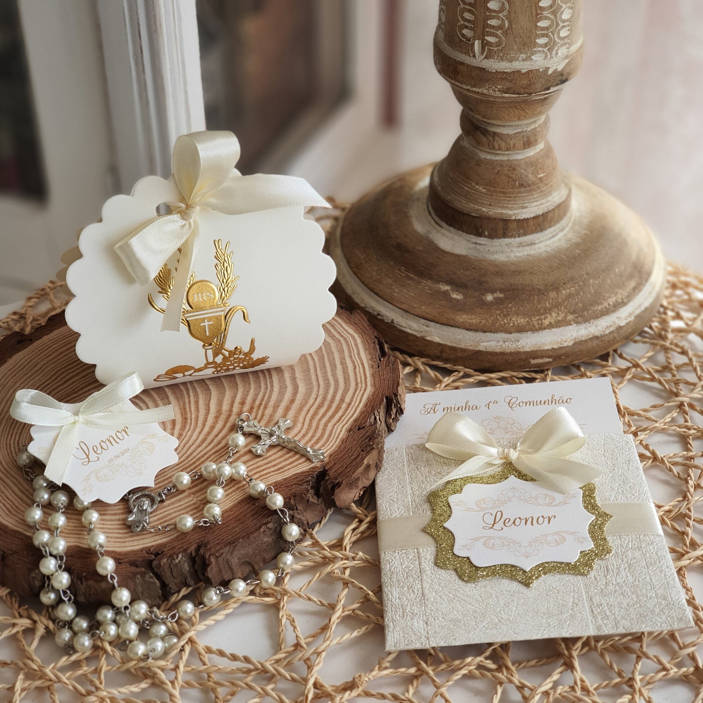 Special communion bag with rosary