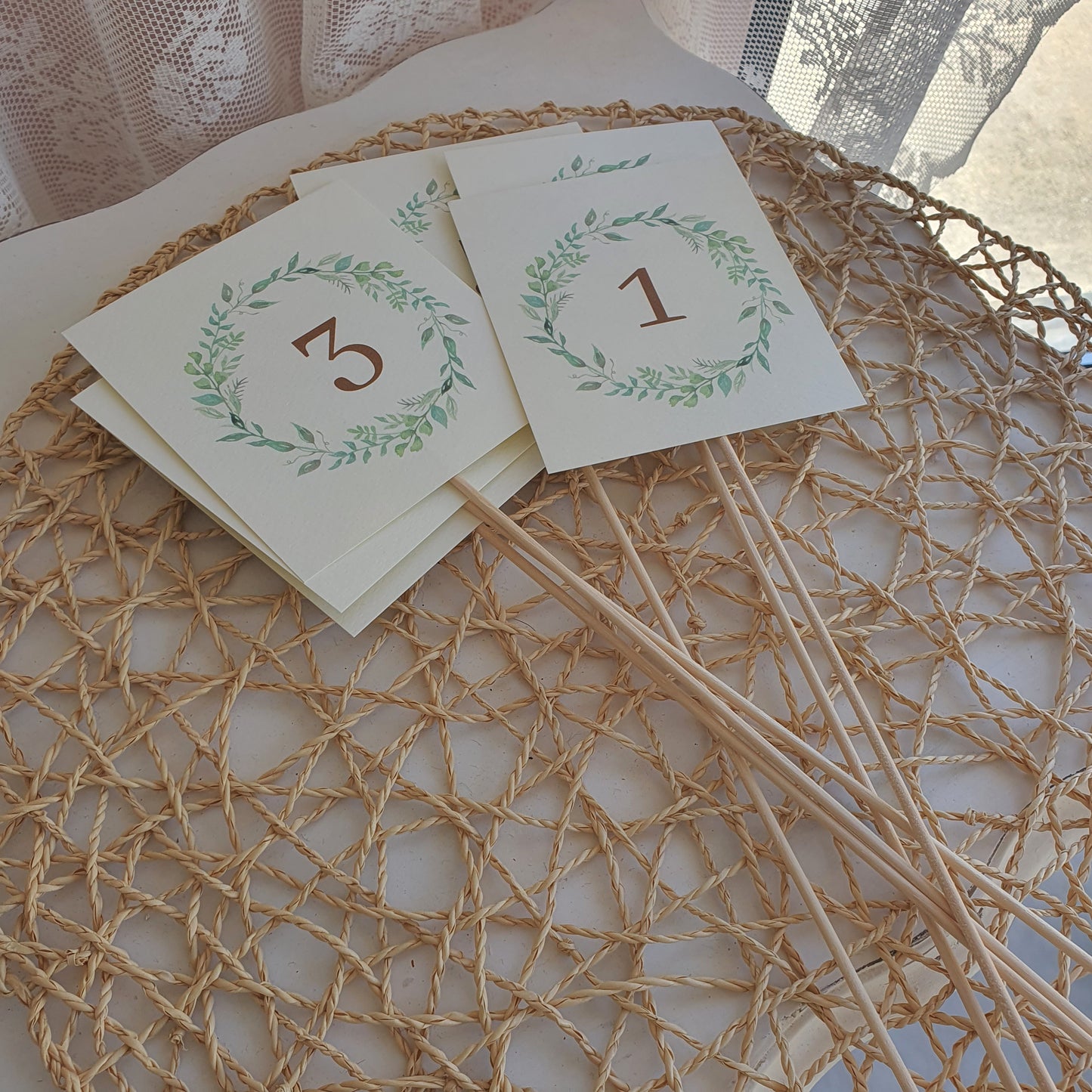 Marqueur de table Nature verte