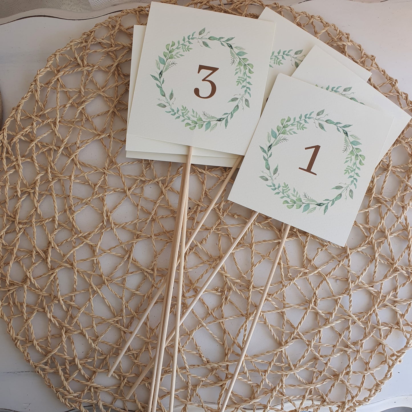 Marqueur de table Nature verte