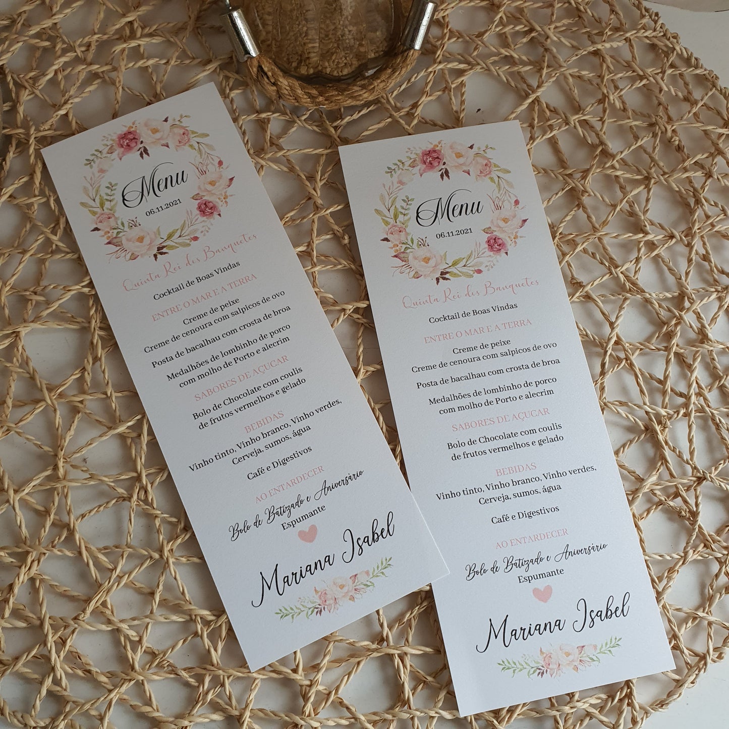 Ementa de Batizado Vintage 2018