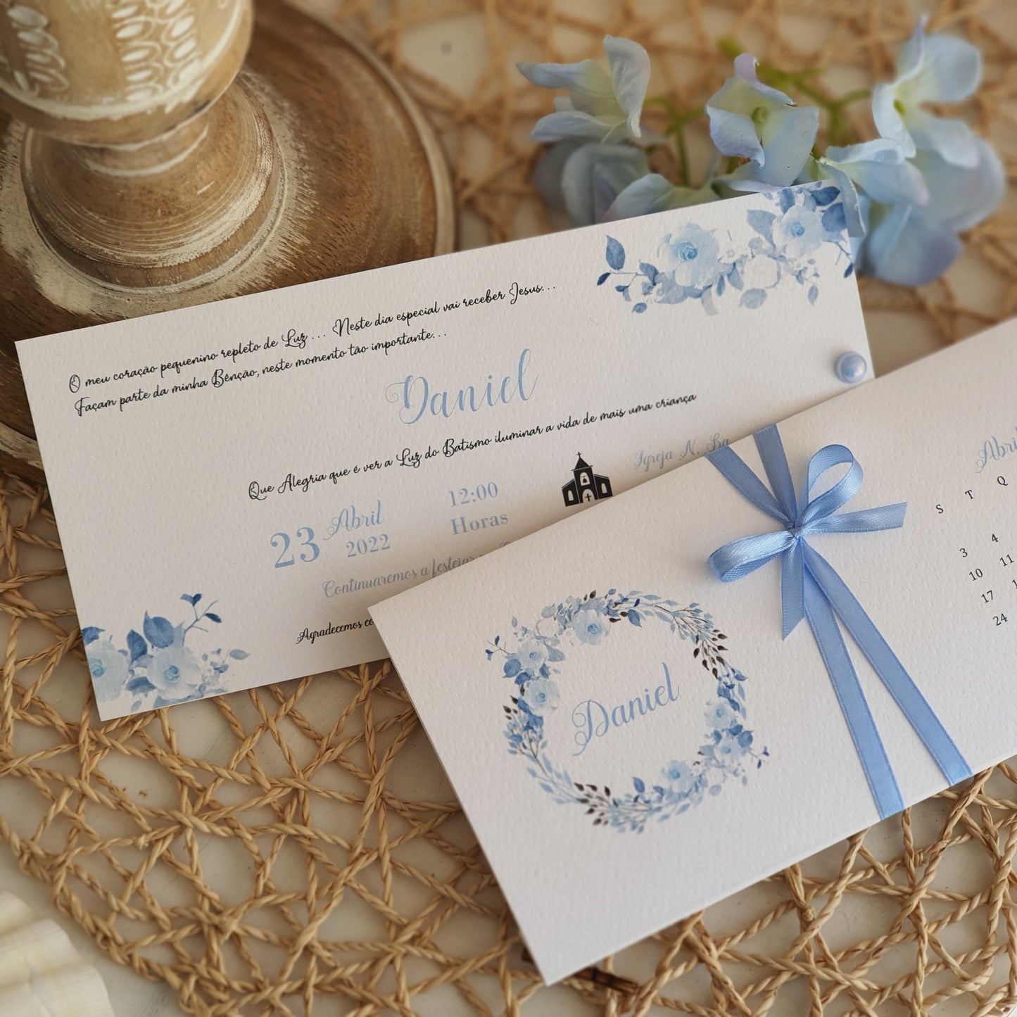 Convite sweet blue