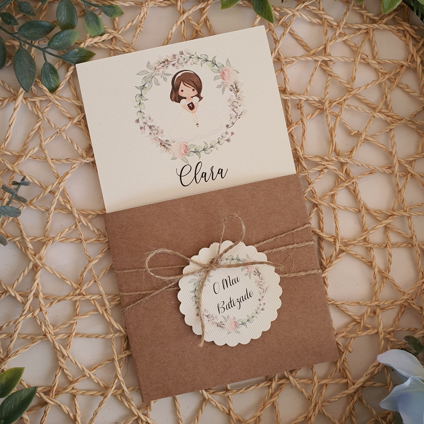 Convite bolsinha love roses Clara