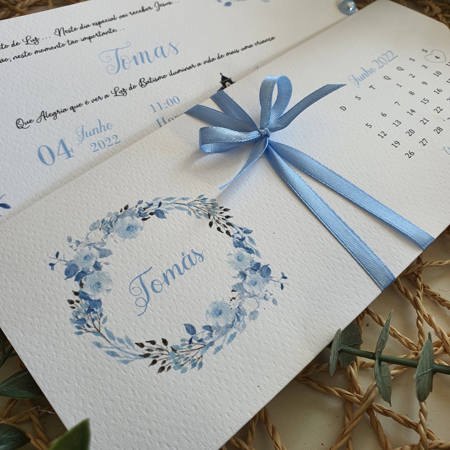 Convite sweet blue