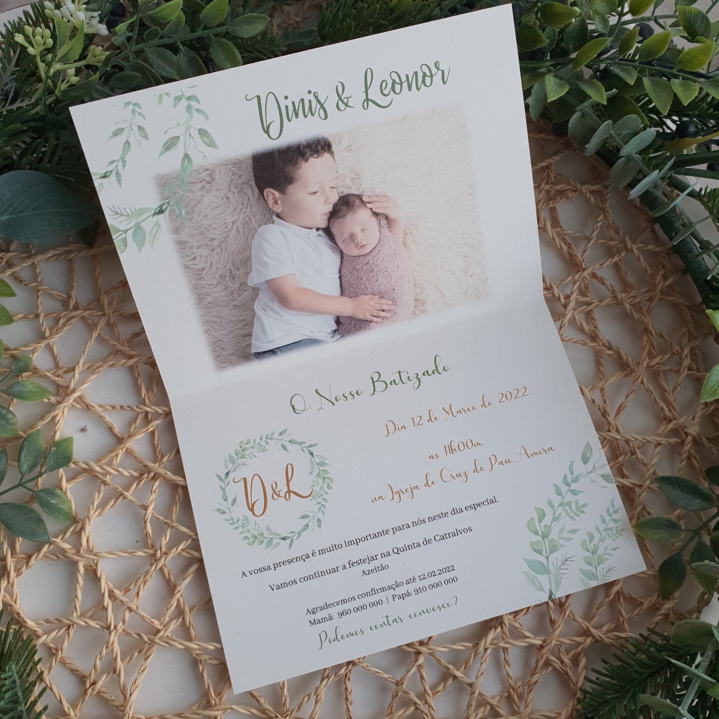 Invitation nature vintage