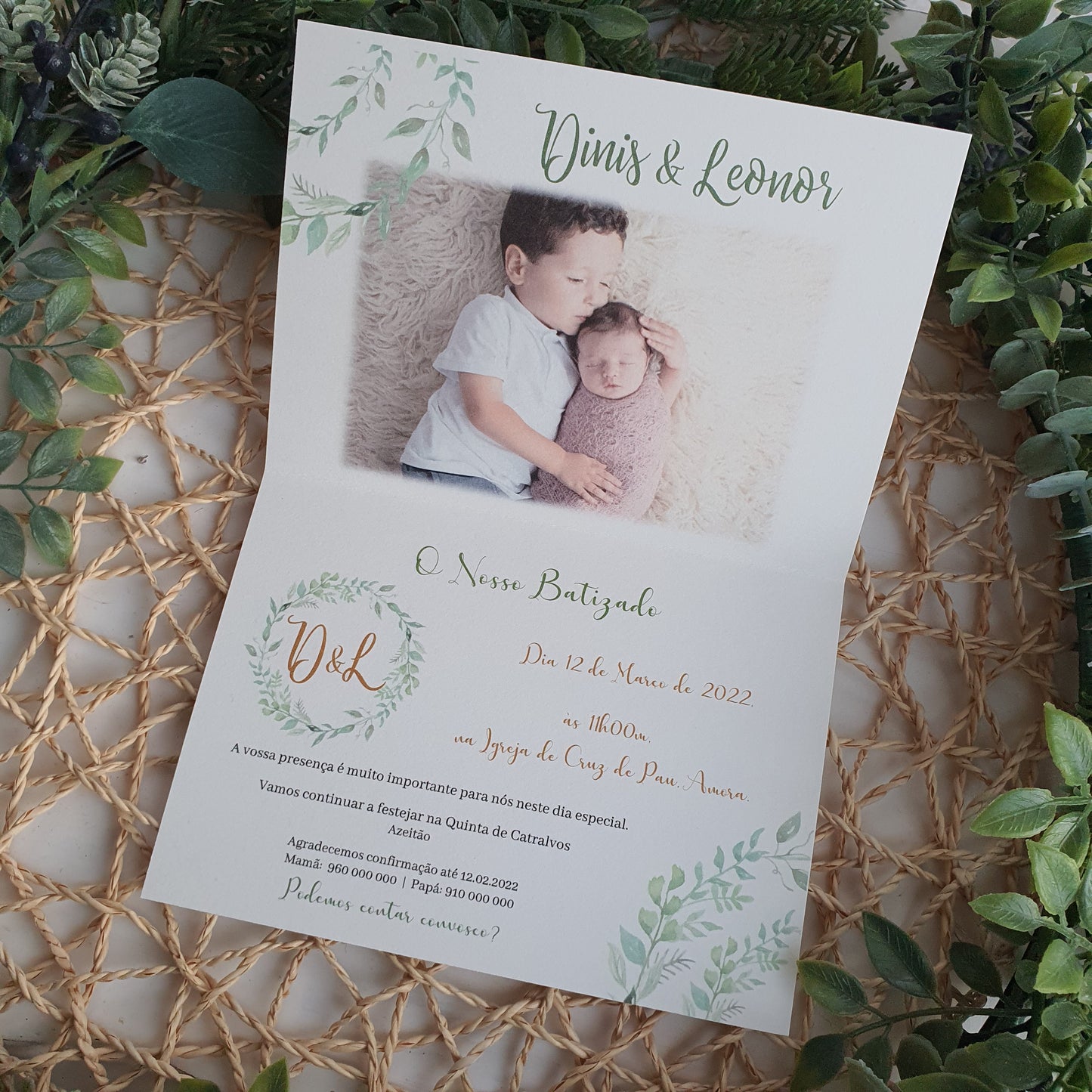 Invitation nature vintage
