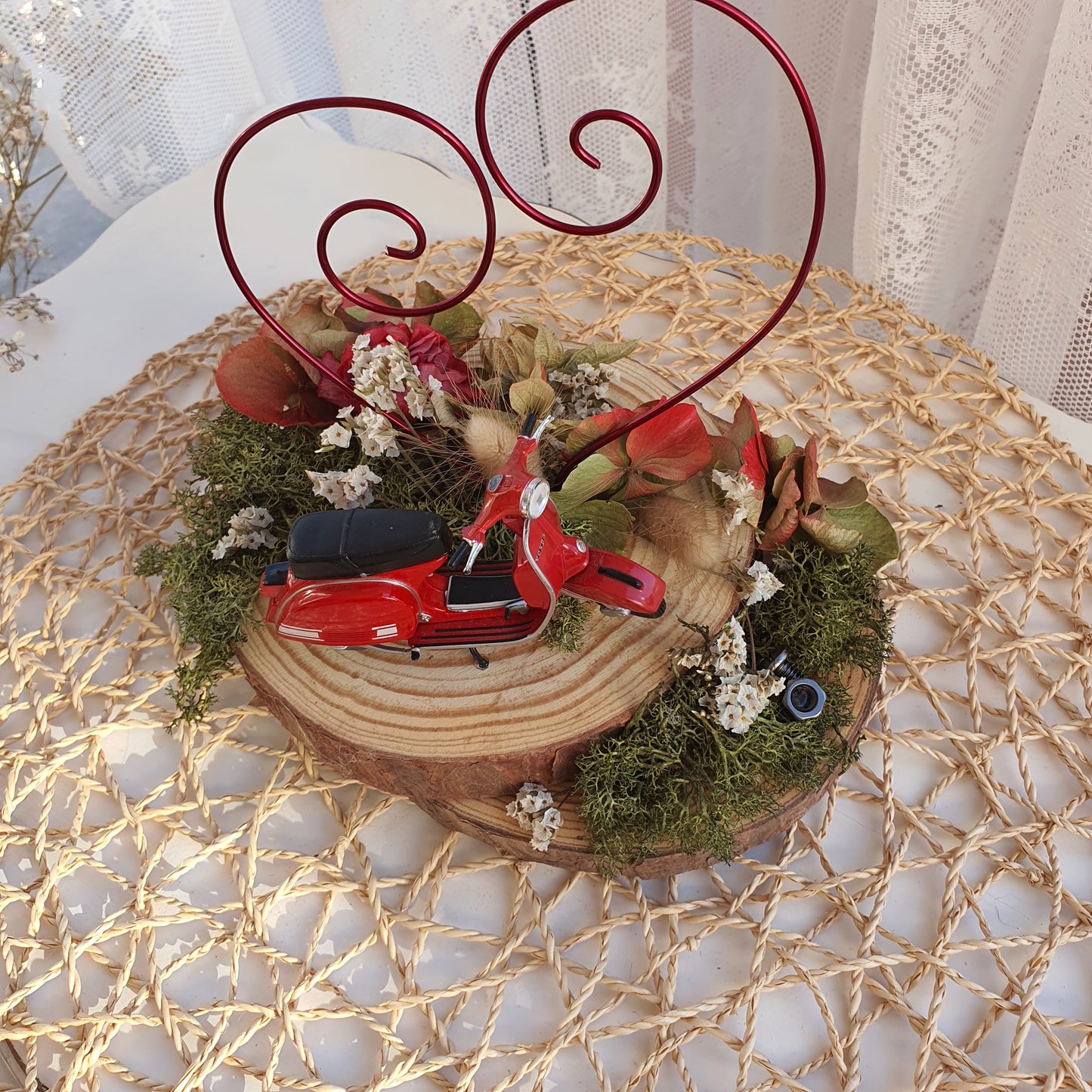 Vintage VESPA motorcycle ring holder