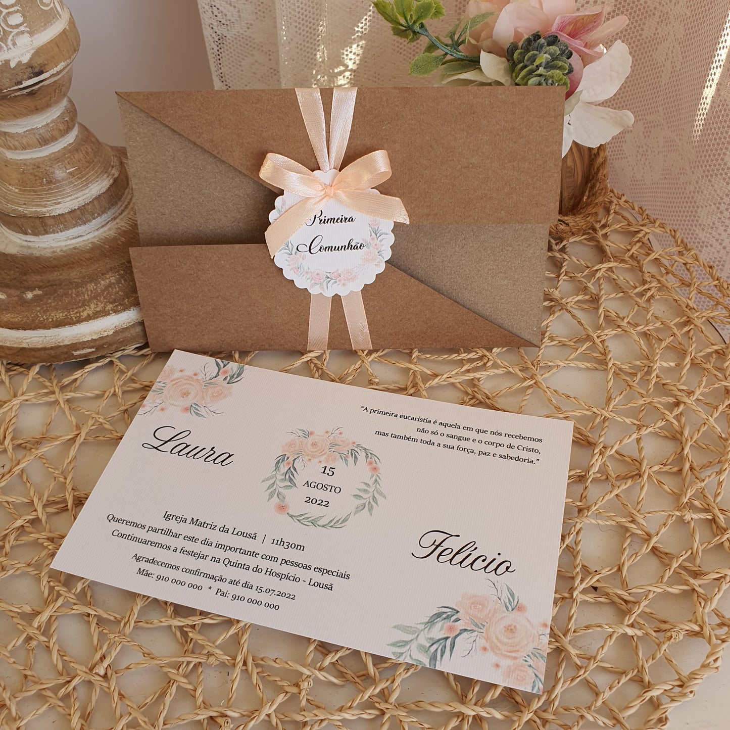 Invitation rustique Laura ♡