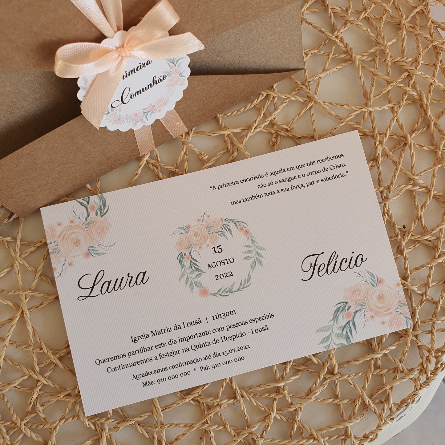 Invitation rustique Laura ♡