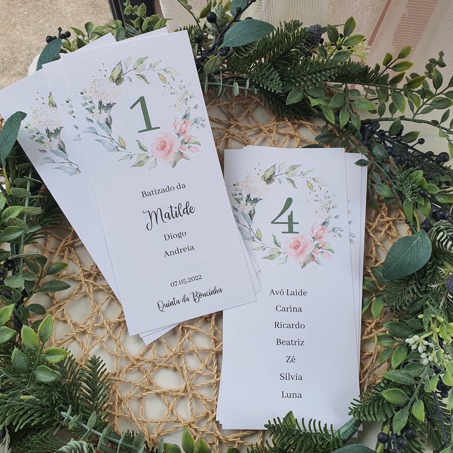 Les assiettes fleuries de Bárbara pour organiser les tables