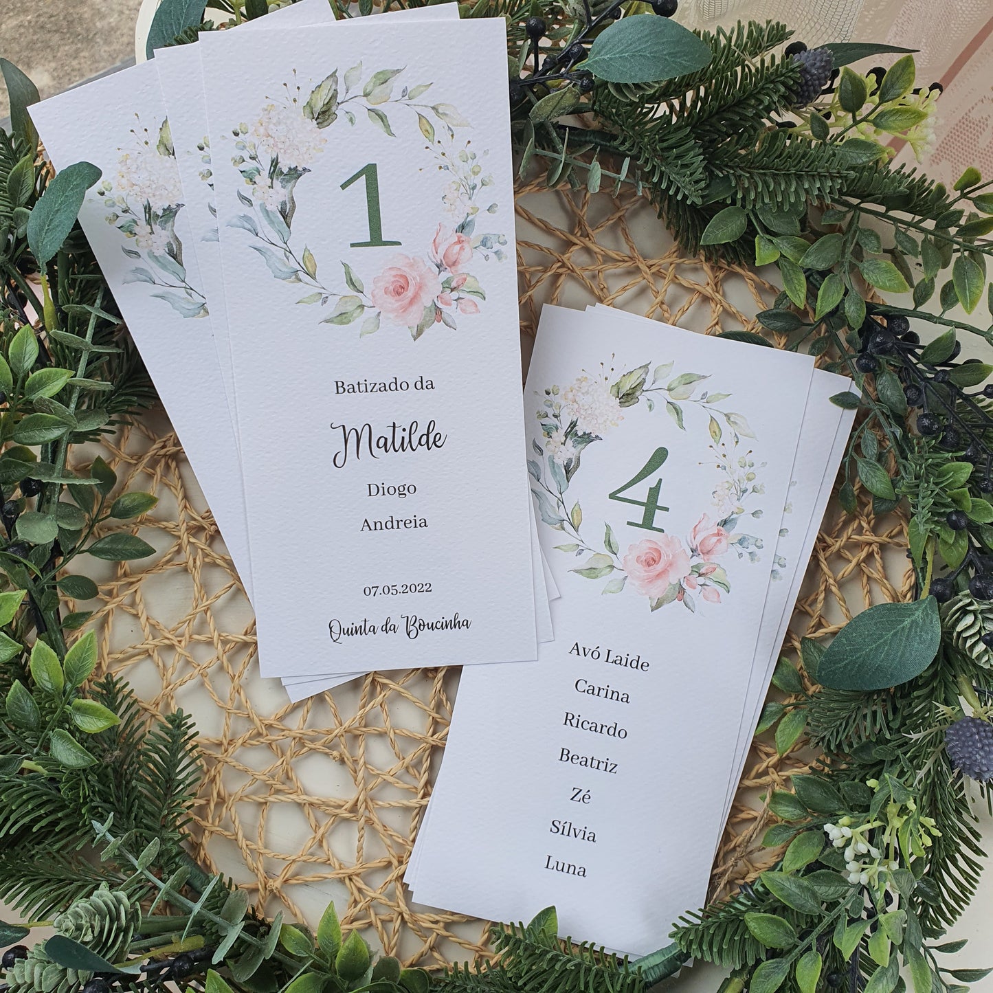 Les assiettes fleuries de Bárbara pour organiser les tables