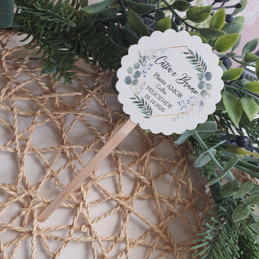 Personalized labels for succulents
