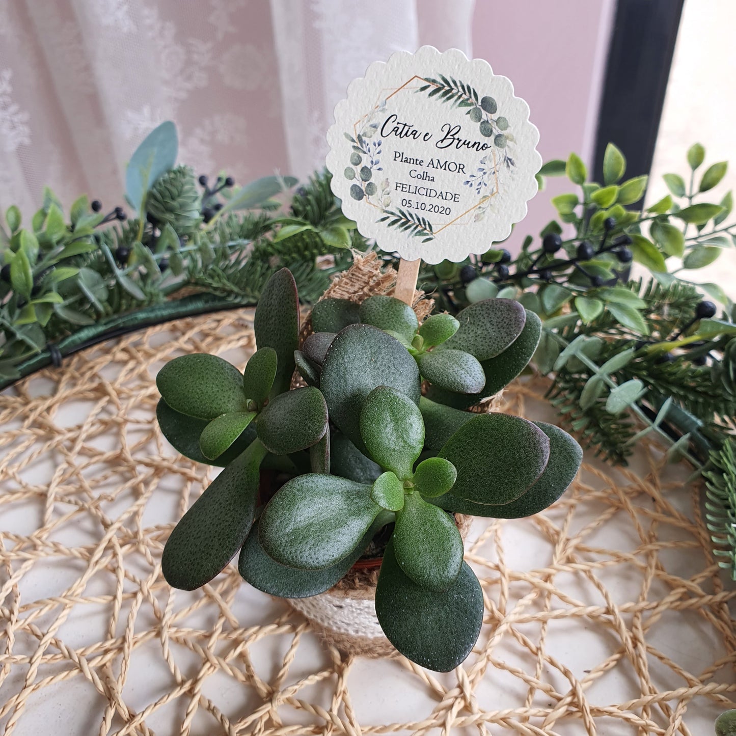 Etiquetas personalizadas para suculentas