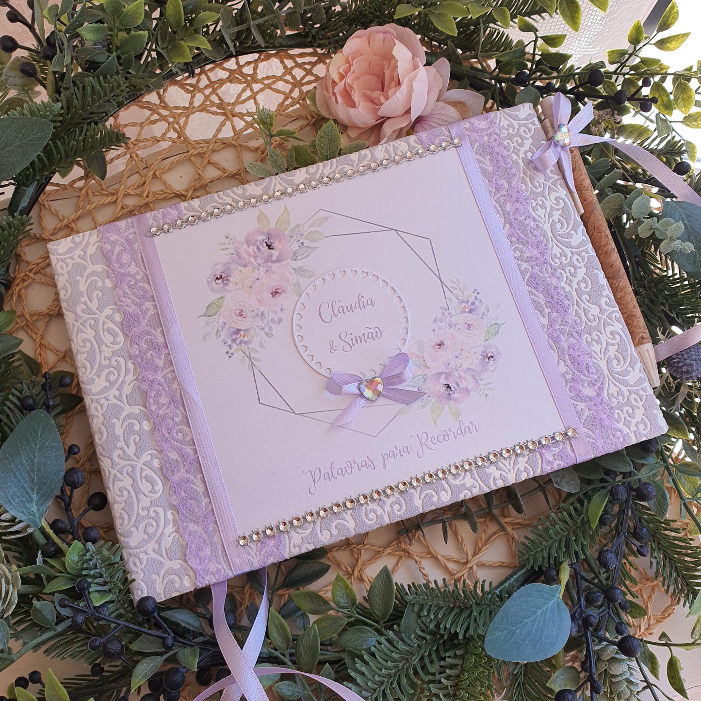 Livre de dédicace Lavande et Rose