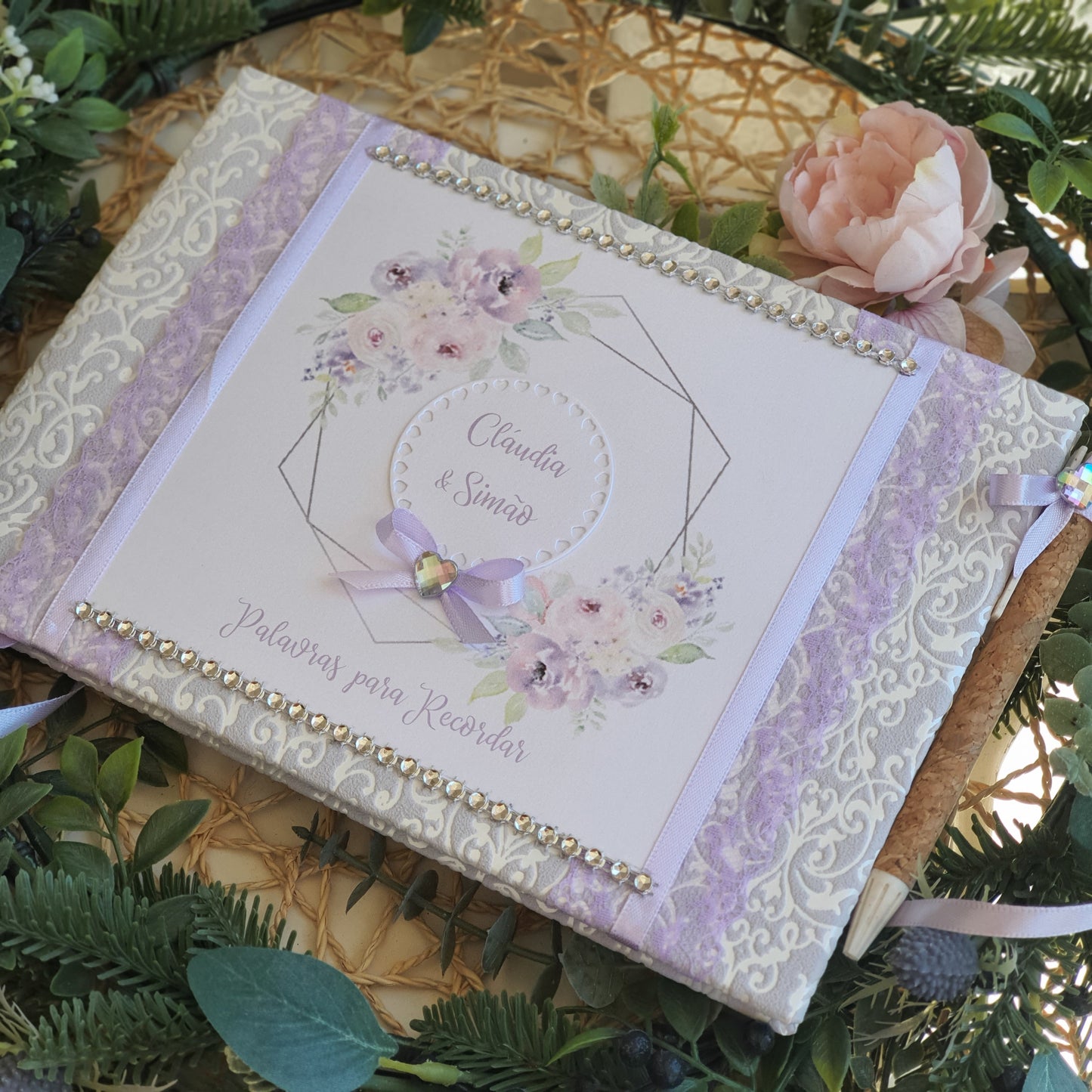 Livre de dédicace Lavande et Rose