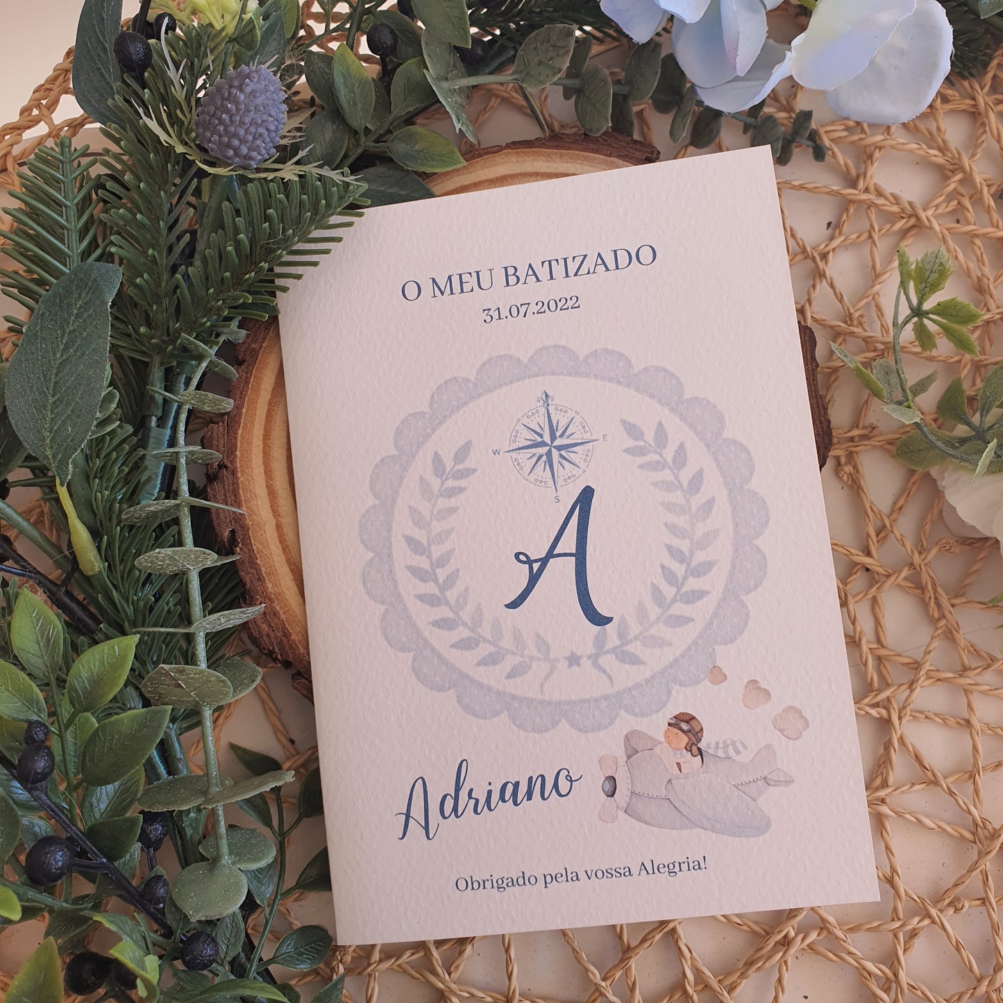 Capa para fotografias de batizado VIAGEM DO FRANCISCO