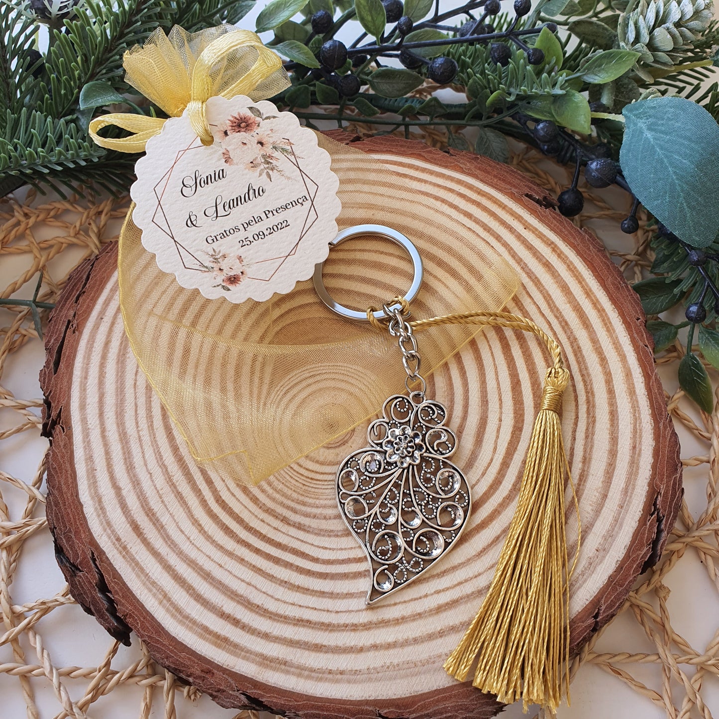 Viana heart keychain