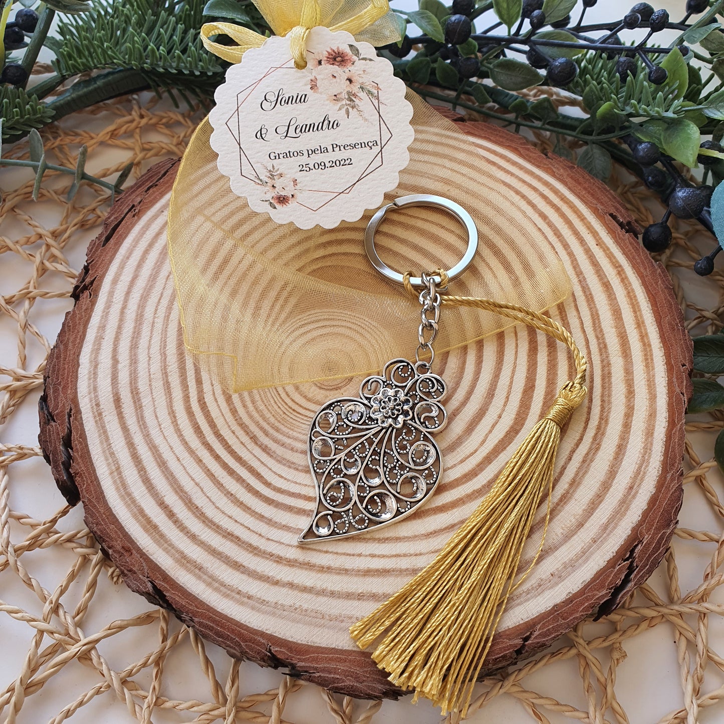Viana heart keychain