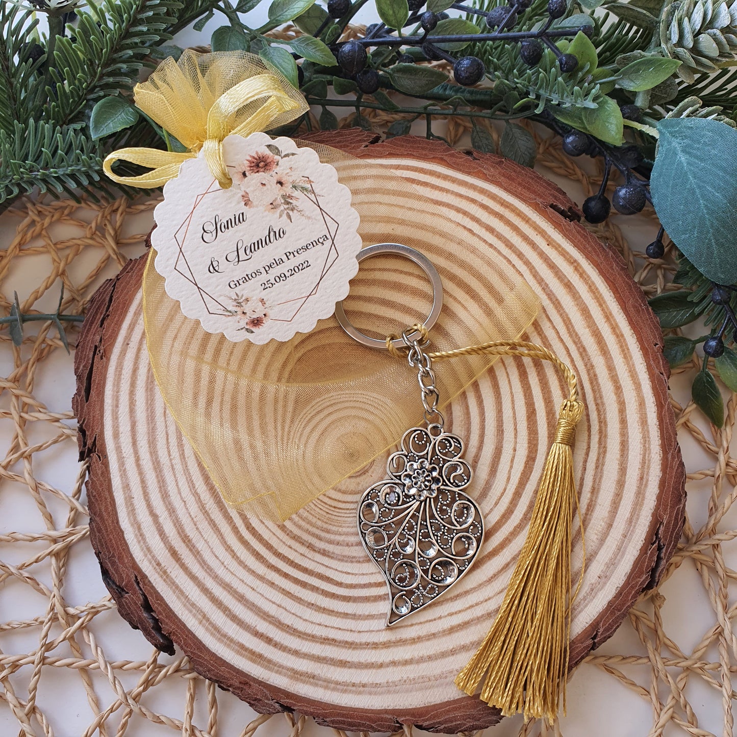 Viana heart keychain
