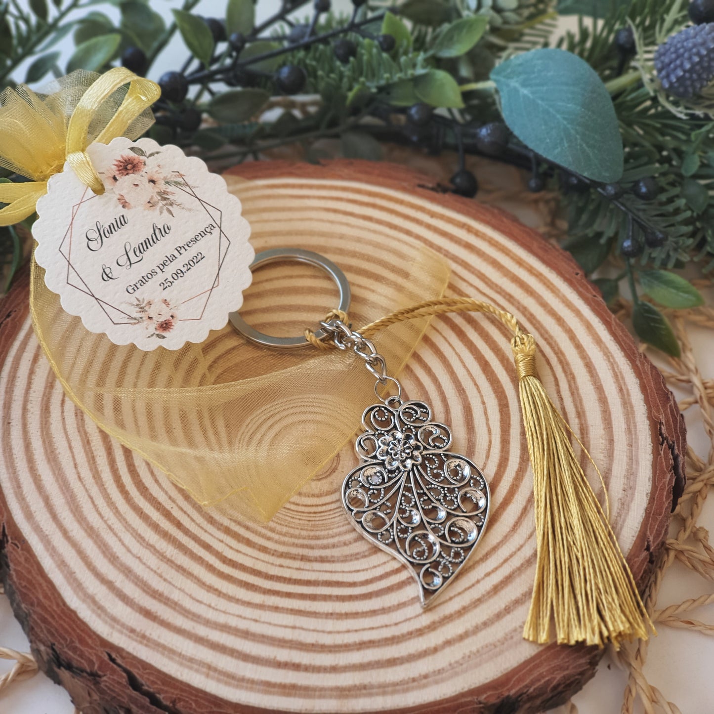 Viana heart keychain