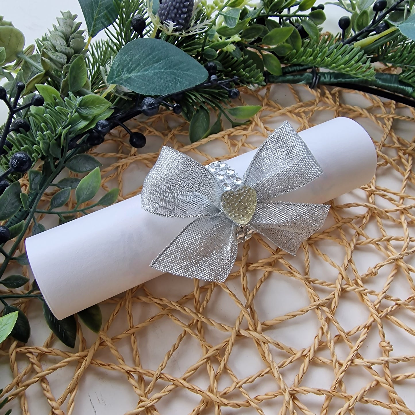 Low cost silver wedding roll