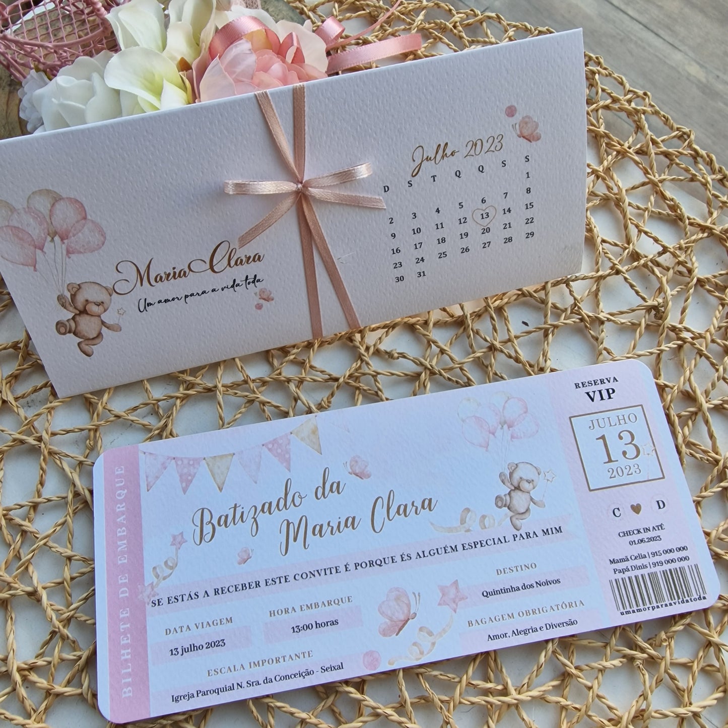 Maria Clara's boarding pass