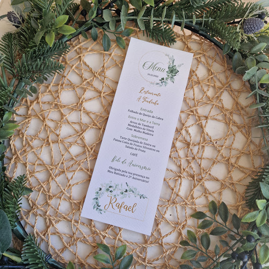 Eucalyptus of Afonso Baptism Menu