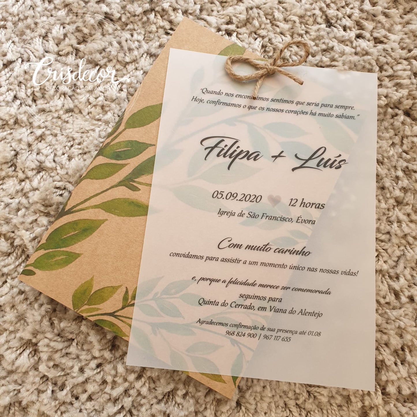 Convite casamento