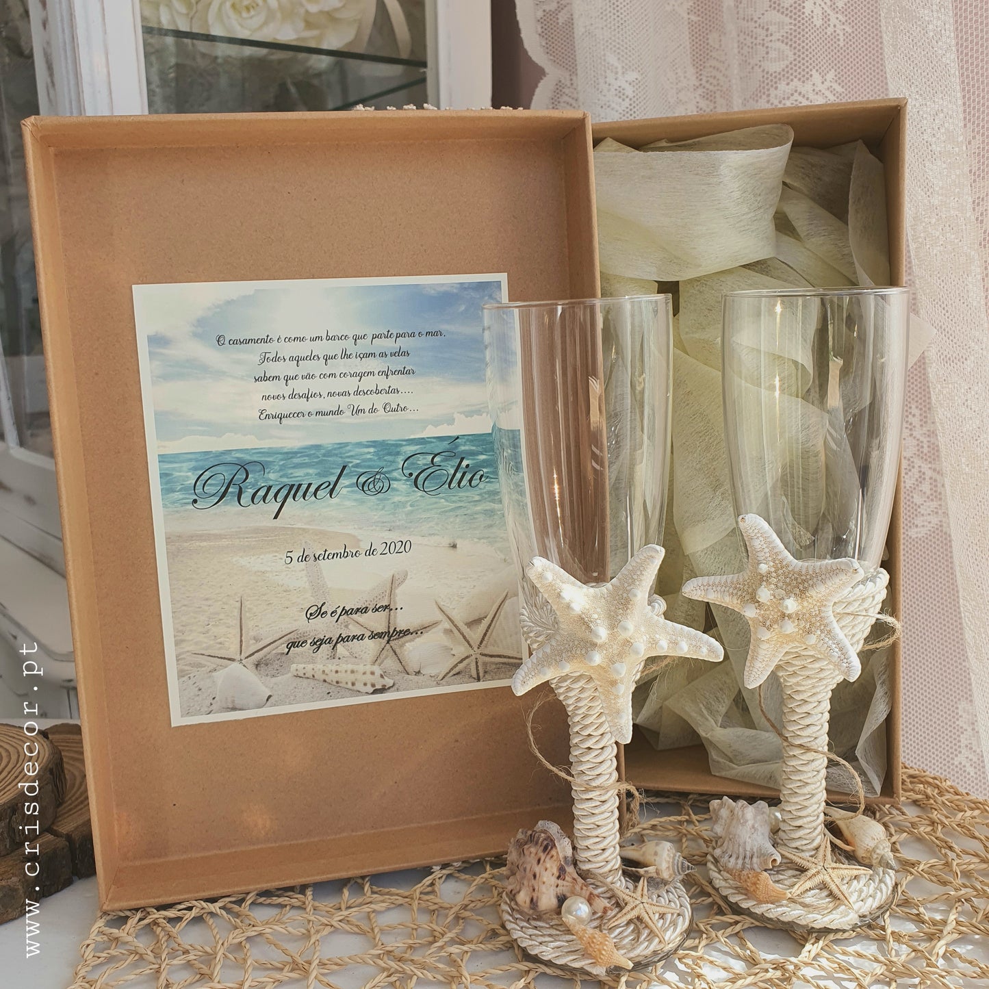 MAR flutes of honor in decorated box