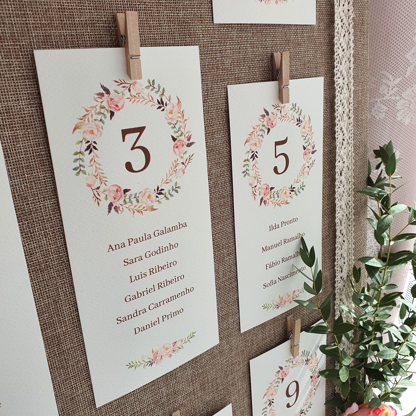 Placar vintage floral