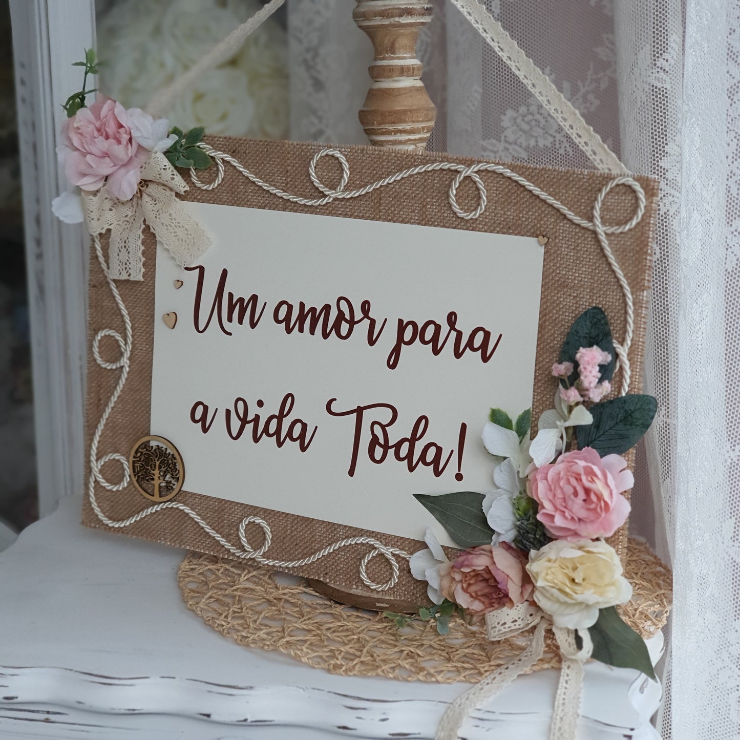 A love for life... rustic sign