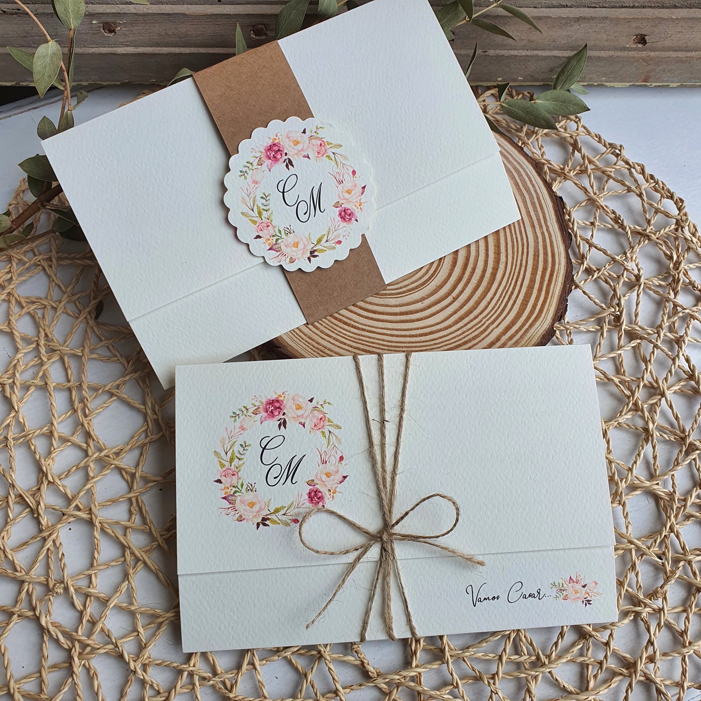 Convite floral vintage 2018