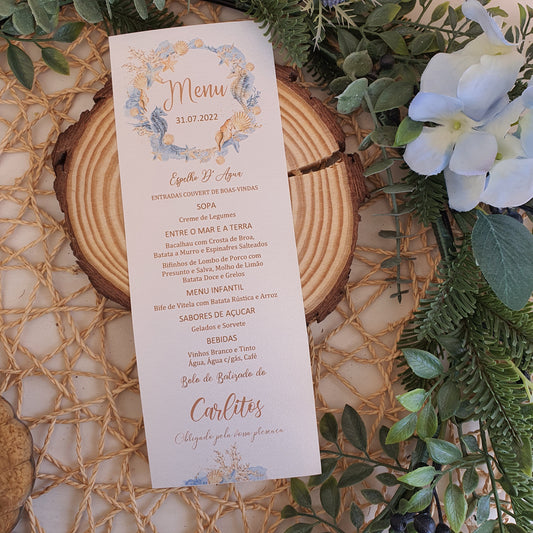 Carlitos Sea Baptism Menu