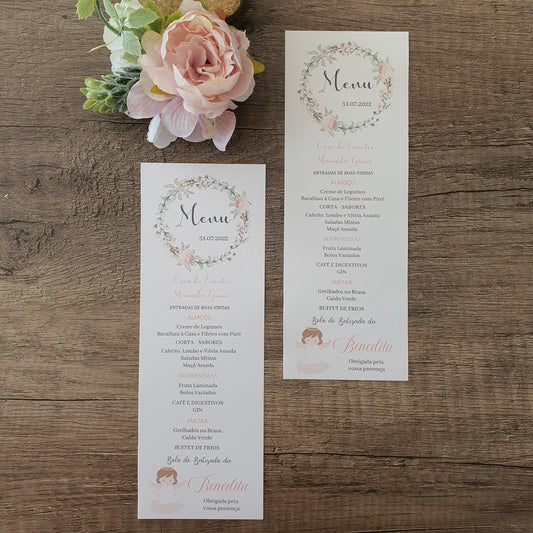 Menu Amour Roses Anjinha Rosa