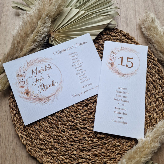 Placas para placar pampas and blush