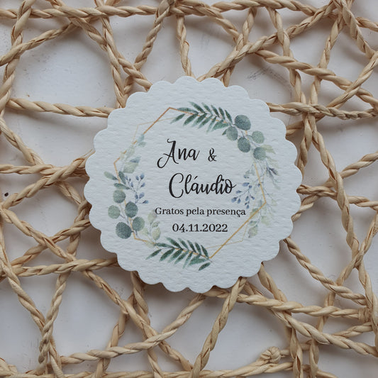 Etiquetas personalizadas com ou sem furo