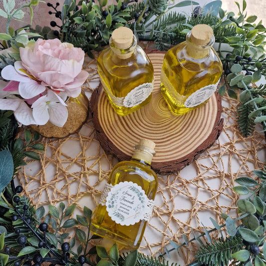 Bouteille carrée d'huile d'olive