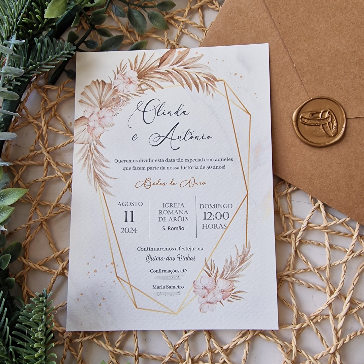 Invitation à faible coût avec sceau