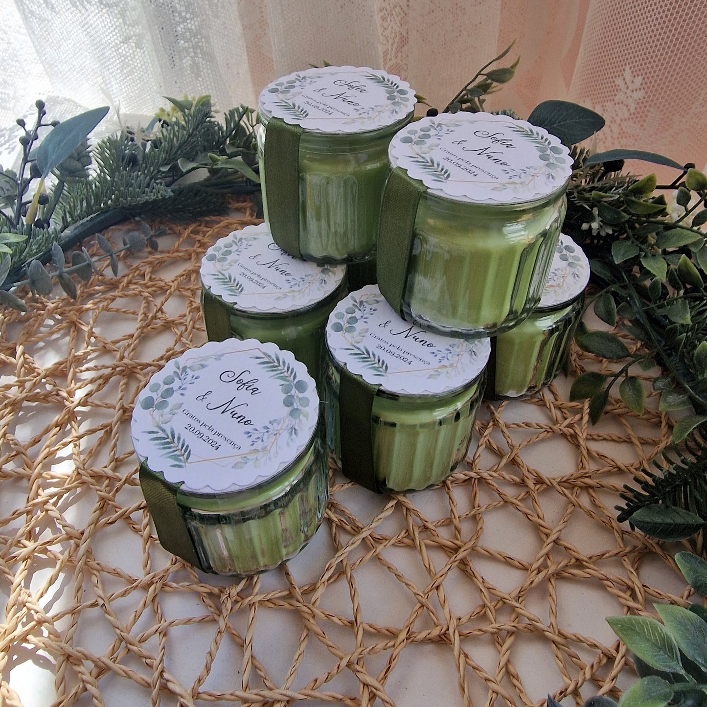 Bougies parfumées en pot en verre C
