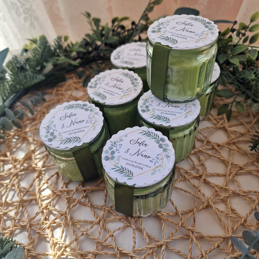 Bougies parfumées en pot en verre C