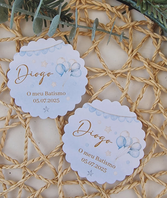 Love Roses with Girl Favor Tags