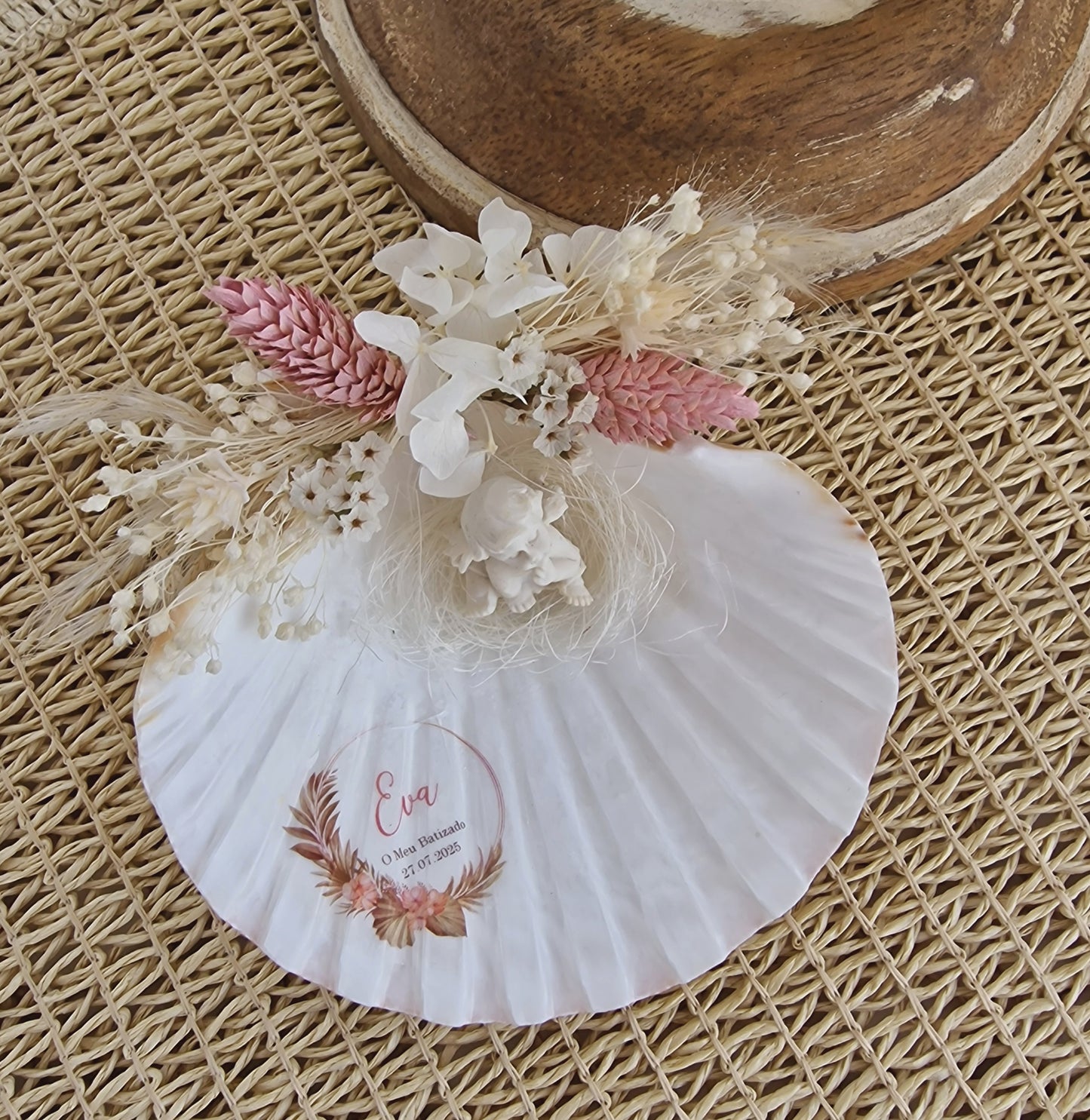 Concha de batizado Premium da Eva