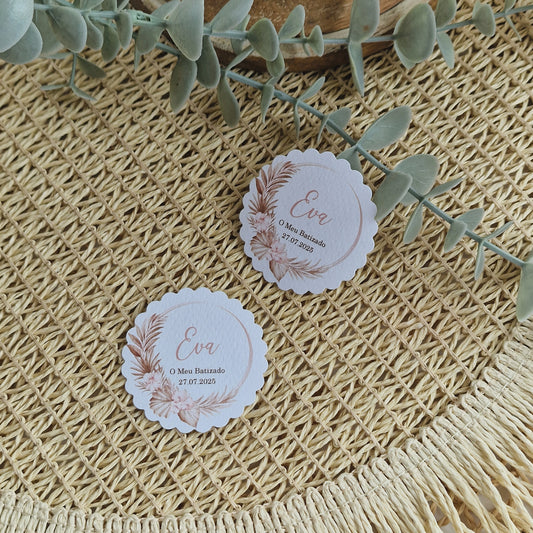 Love Roses with Girl Favor Tags