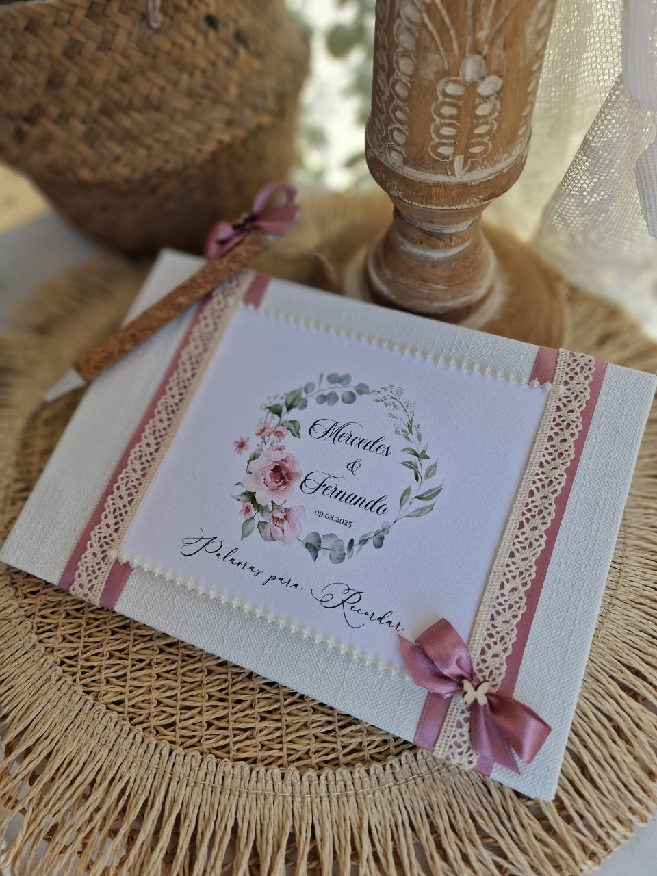 Livro de honra peónias rosas