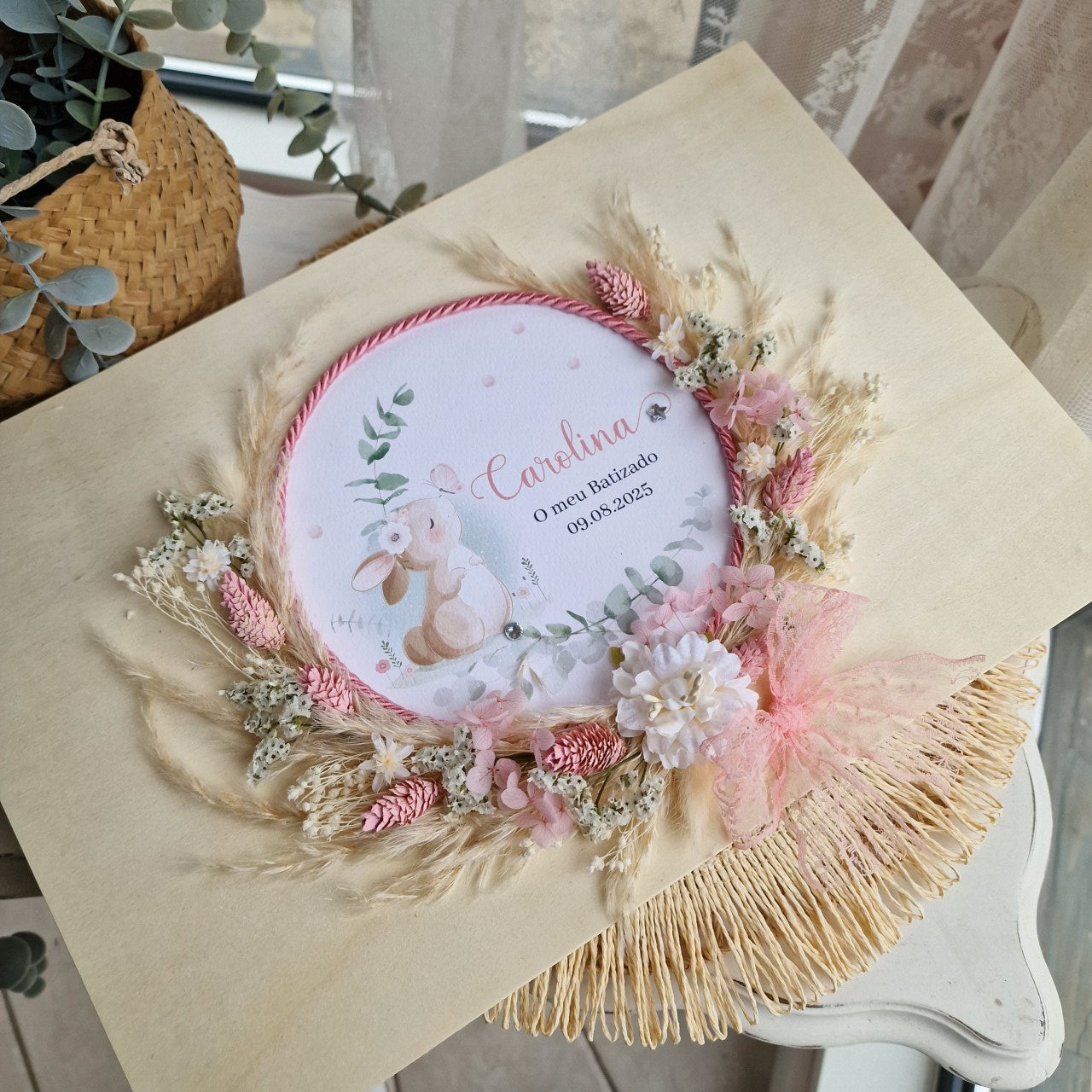 Caixa premium floral coelhinha Carolina