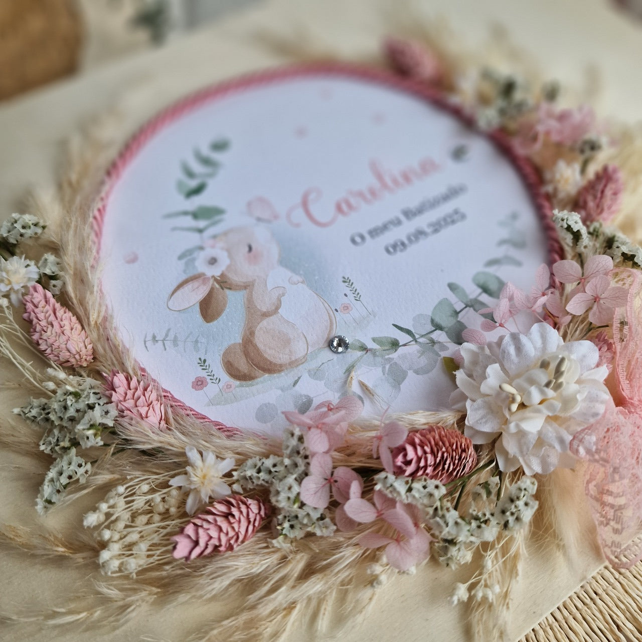 Caixa premium floral coelhinha Carolina