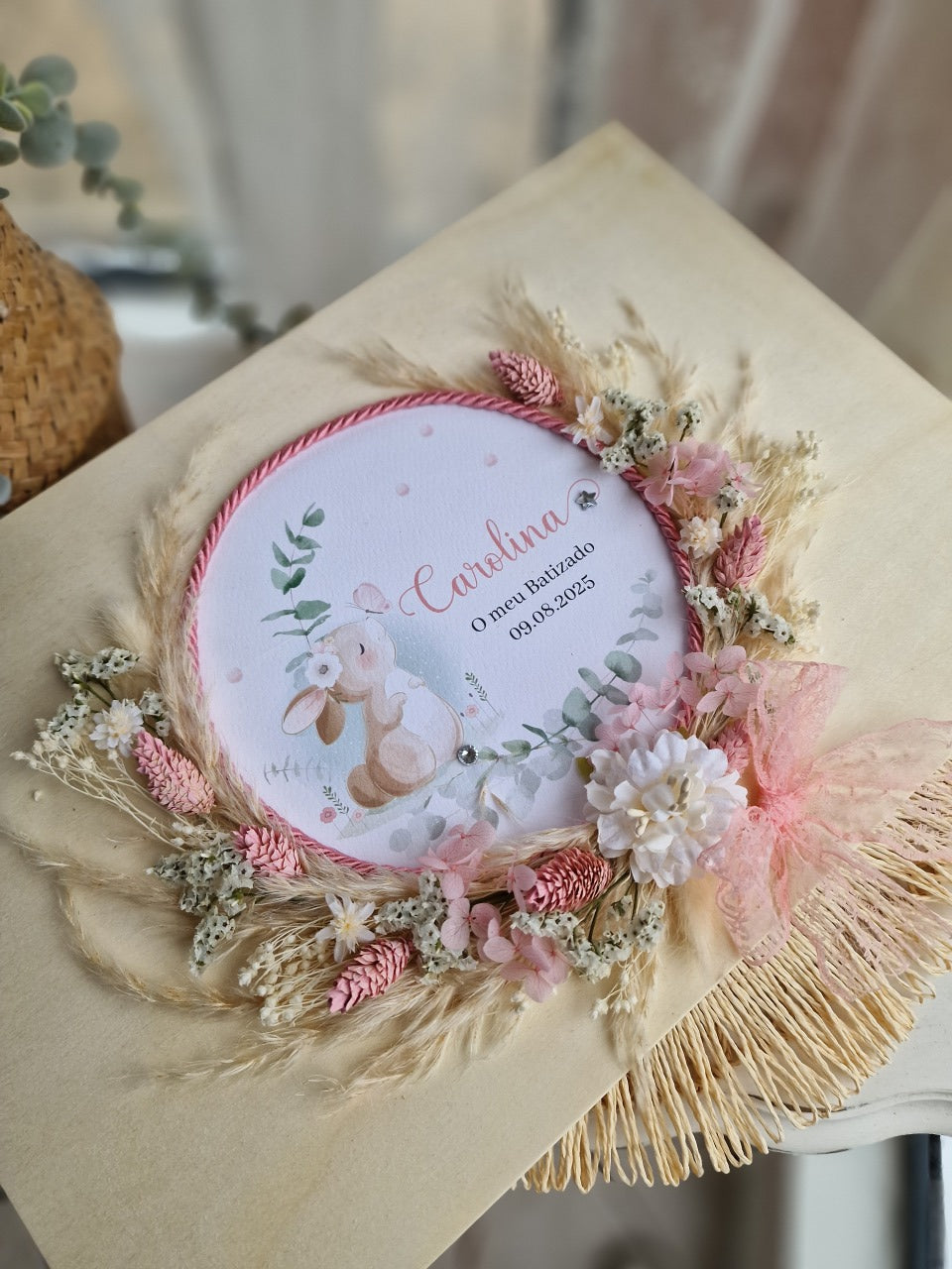 Caixa premium floral coelhinha Carolina