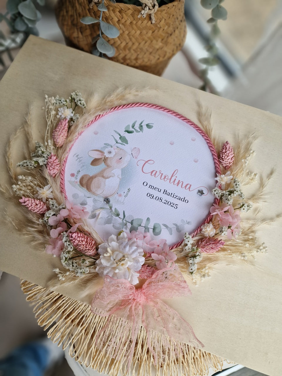 Caixa premium floral coelhinha Carolina