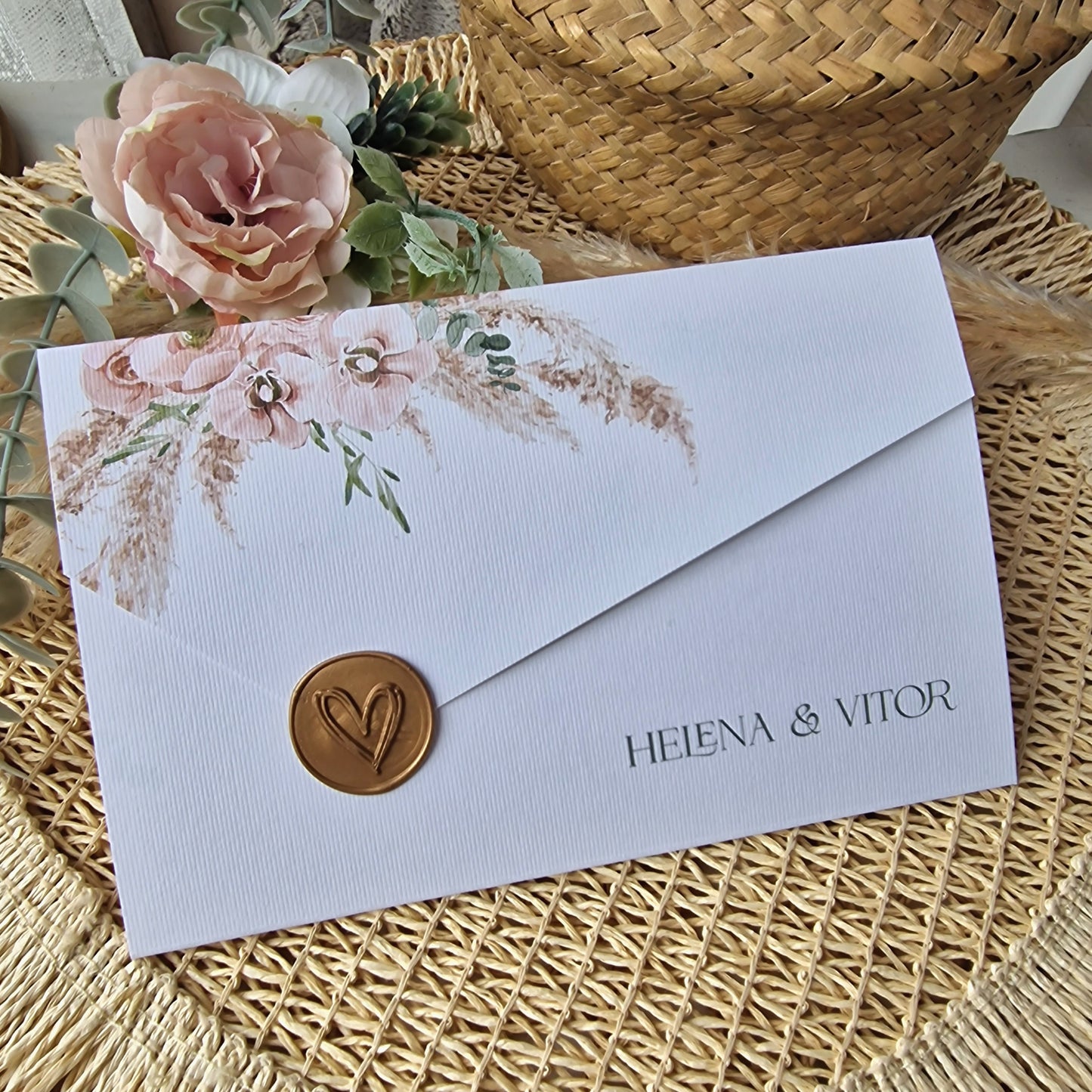 Convite 28/30 pampas Helena & Vítor