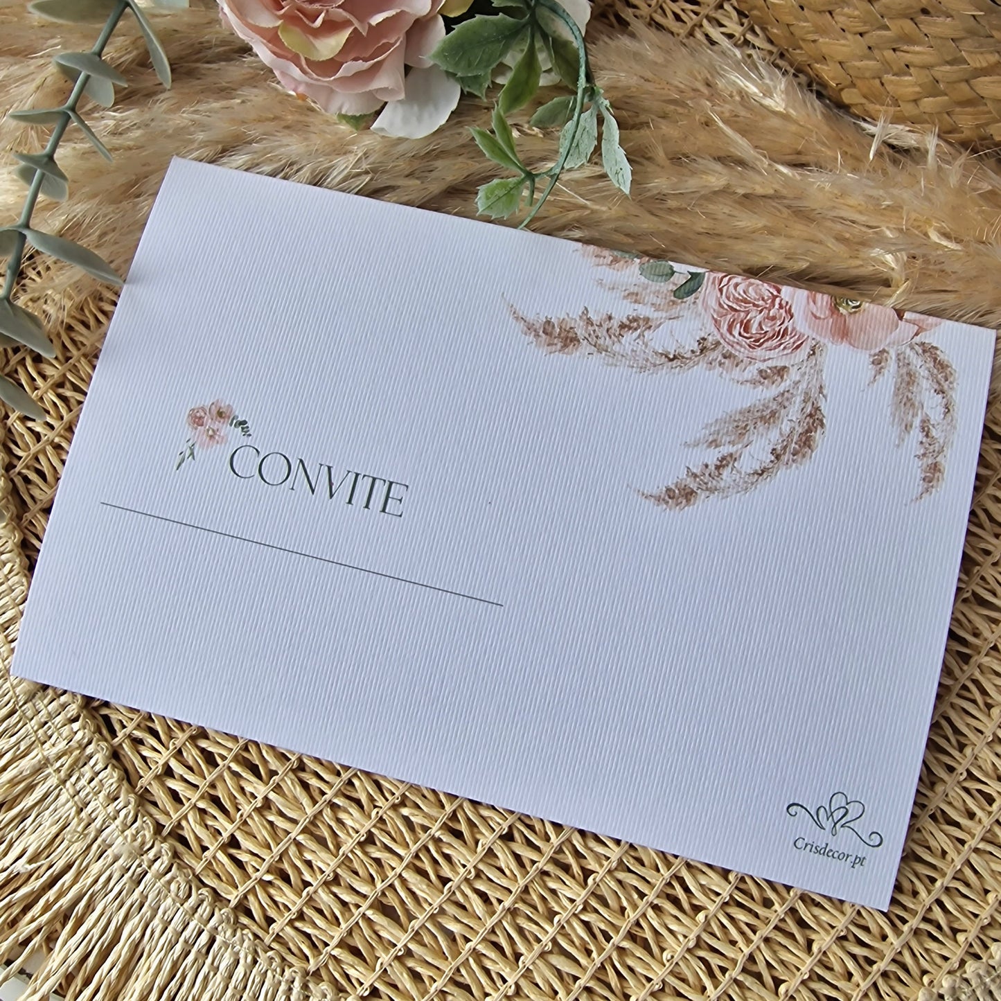 Convite 28/30 pampas Helena & Vítor